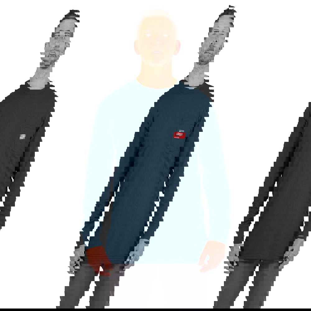 Shirts; Garment Style: Long Sleeve ; Garment Type: General Purpose ; Size: 2X-Large ; Color: Blue ; Material: Cotton; Polyester ; Chest Size (Inch): 50 to 52